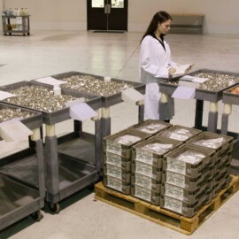 Barrel plating sample.