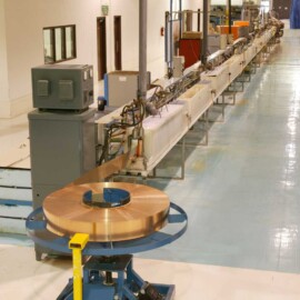 Continuous strip plating roll.